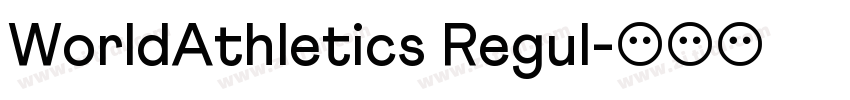 WorldAthletics Regul字体转换